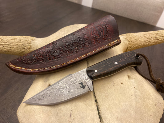 Damascus front pocket edc